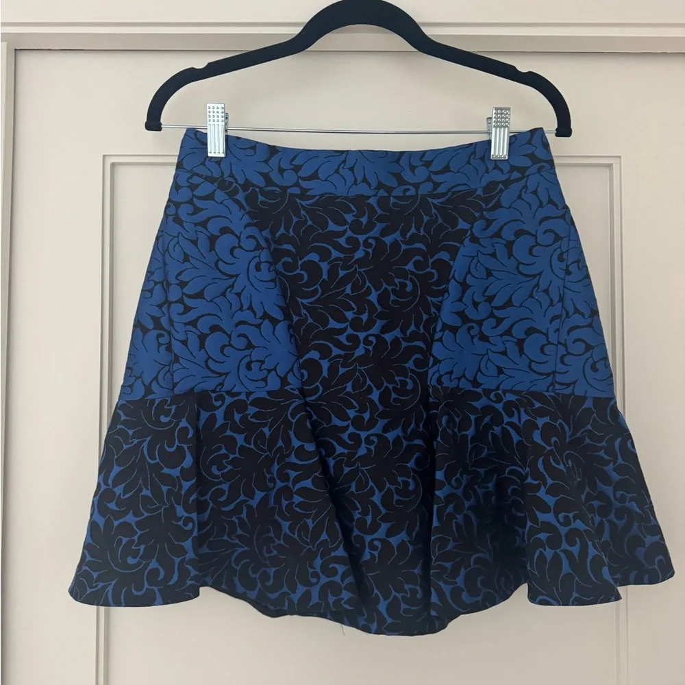 Stella McCartney Blue Floral A-Line Skirt - Picture 1 of 5